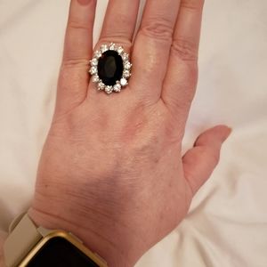 KENNETH JAY LANE Authentic Simulated Sapphire Ring